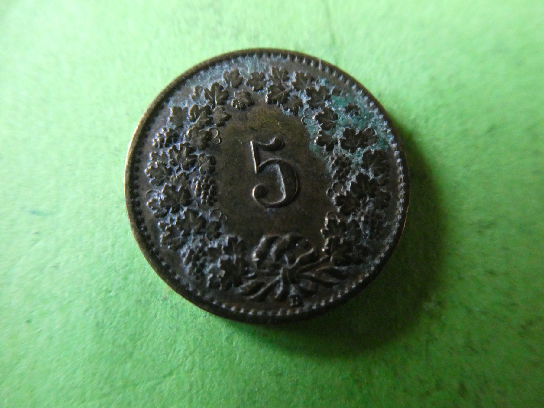 Toutes les monnaies: Schweiz 1918,  5 Rappen  Messing – D'occasion à Hinterforst par rohusri 1