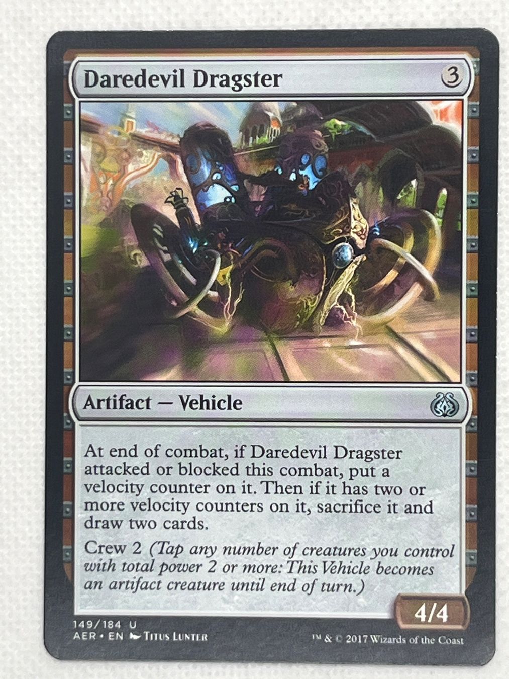 Magic The Gathering Carte collezionabili: MTG Daredevil Dragster AER 149 Englisch Uncommon – Usato da Hinterkappelen venduto da Kim1992