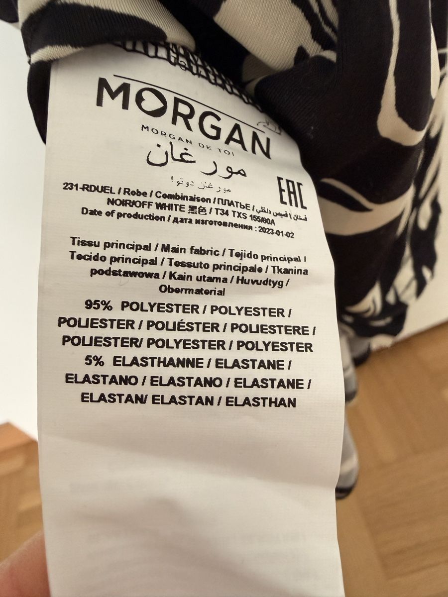 Morgan Vestiti: Morgan Maxikleid schwarz/weiss Gr 34 – Usato da  venduto da  3