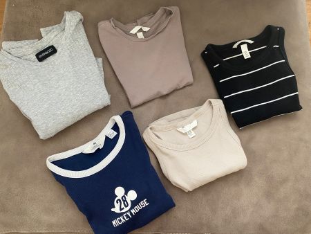 Kleiderpaket - Crop Tops x6, Gr. XS/164cm