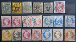Hannover ex. Kat. 2-25 gest. 1851/64 Kat. 618 Euro