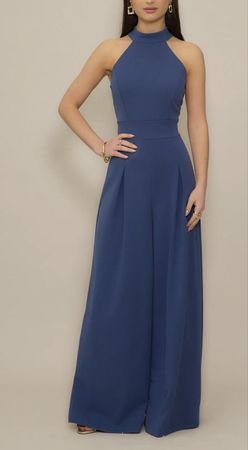 Wal G Petite LEILA – Indigo Blue Jumpsuit – EU 34