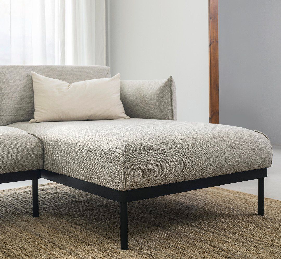 Ikea Divani: IKEA ÄPPLARYD 4er-Ecksofa mit Récamiere hellgrau – Usato da St.Gallen venduto da reLapseOne 3