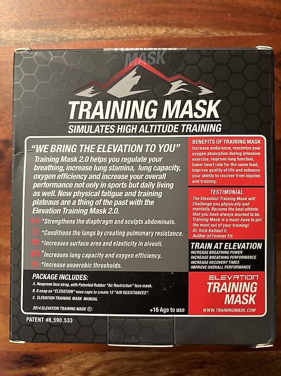 Protezione per viso e udito: Training Mask NEU – Nuovo e nell'imballaggio originale da Stallikon venduto da Micha32 1