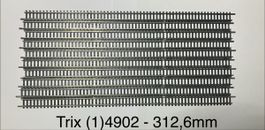 10x Minitrix (1)4902 Gerade Gleis 312,6 mm