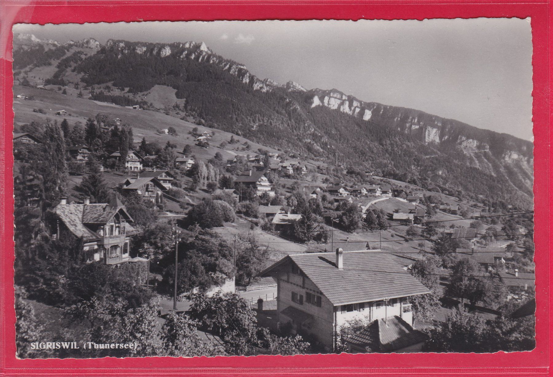 Cartoline postali: SIGRISWIL, 7.8.1954 – Usato da Oberrieden venduto da Gebirgsstelze