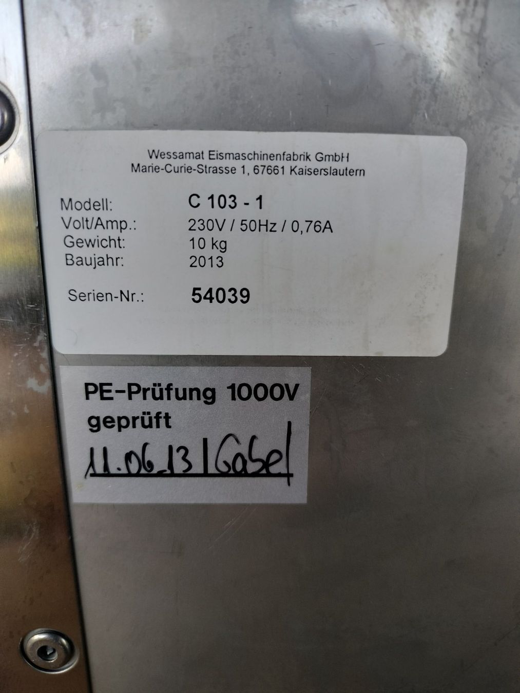Allestimento di negozi e stand fieristici: Wessamat Ice Crusher – Usato da Bühl BE venduto da VW612 3