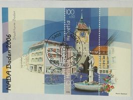 Sonderblock NABA-II-Baden AUSGABETAG 2006 FDC Z. Nr. 96 💦