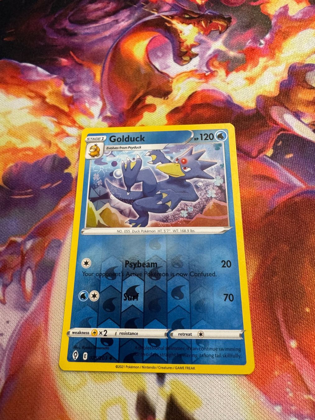 Pokémon Carte collezionabili: Golduck (EVS 025) / Reverse Holo / Evolving Skies – Nuovo (secondo la descrizione) da Bülach venduto da CherryBlu
