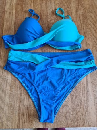 Bikini Gr. XL blau-türkis. Shein