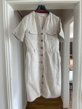 Kleid Tatuum Leinen naturfarben Grösse 38 neu