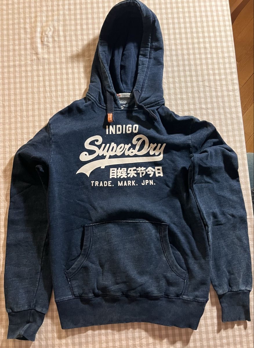 Superdry Maglioni & Felpe: Superdry Kapuzenpullover Indigo blau Grösse M gebraucht – Usato da Bern venduto da mat_9mnr