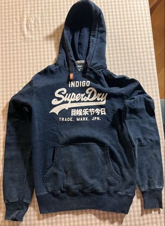 Superdry Kapuzenpullover Indigo blau Grösse M gebraucht