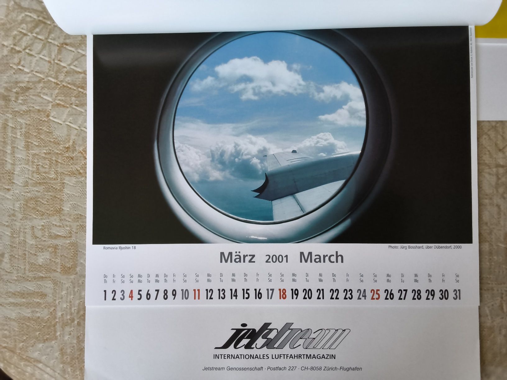 Calendari: 2er Set Bilderkalender 2000/2001 Jetstream – Usato da Hallau venduto da histoiremerveilleuse 2