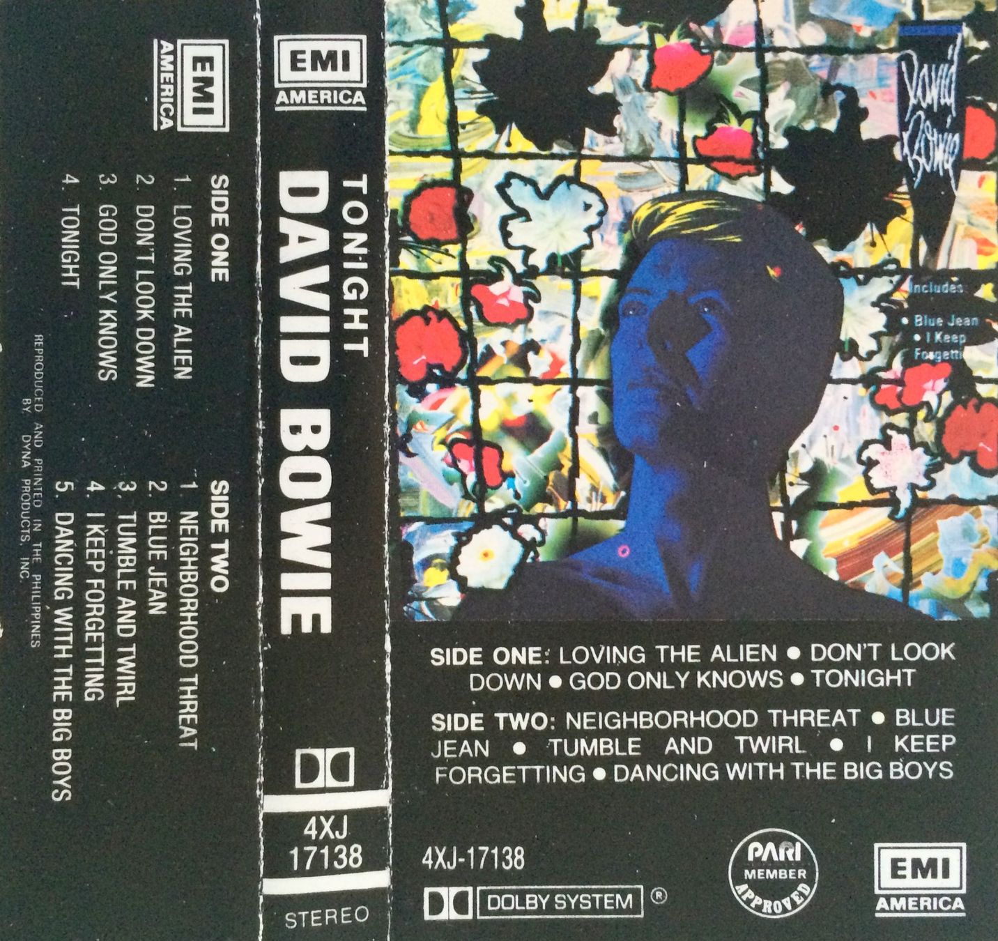 Cassettes audio: DAVID BOWIE - TONIGHT – D'occasion à Bottens par hotter-than-hell