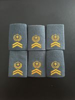 3 paires de passant d’épaule grade de sergent-major