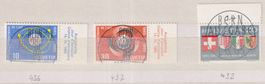 108x) Freimarken 432, 436, 437 ET Vollstempel