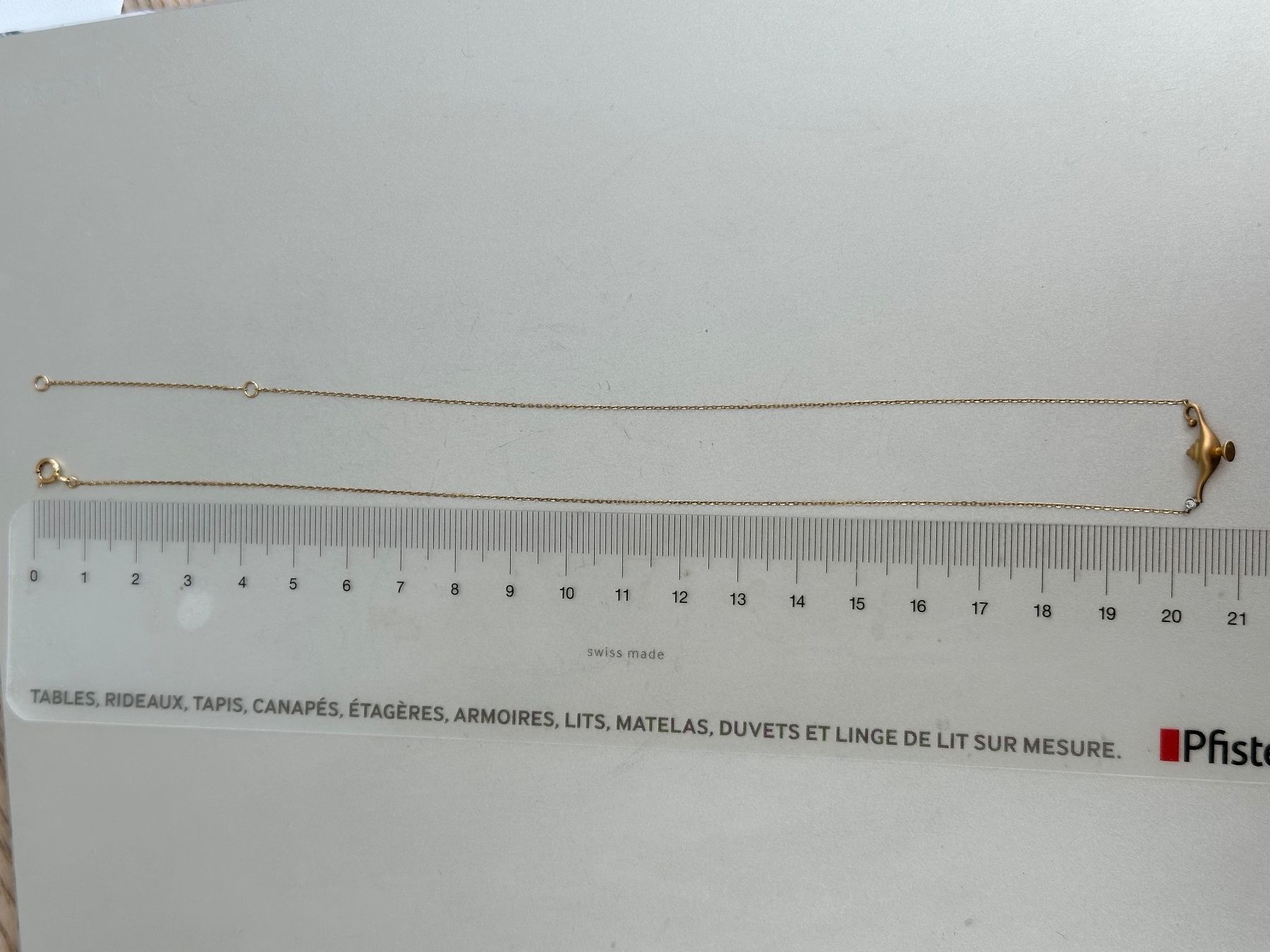 Catenine: 18K Gold Halskette, mit Diamant – Usato da Onex venduto da Antiqueshow 4