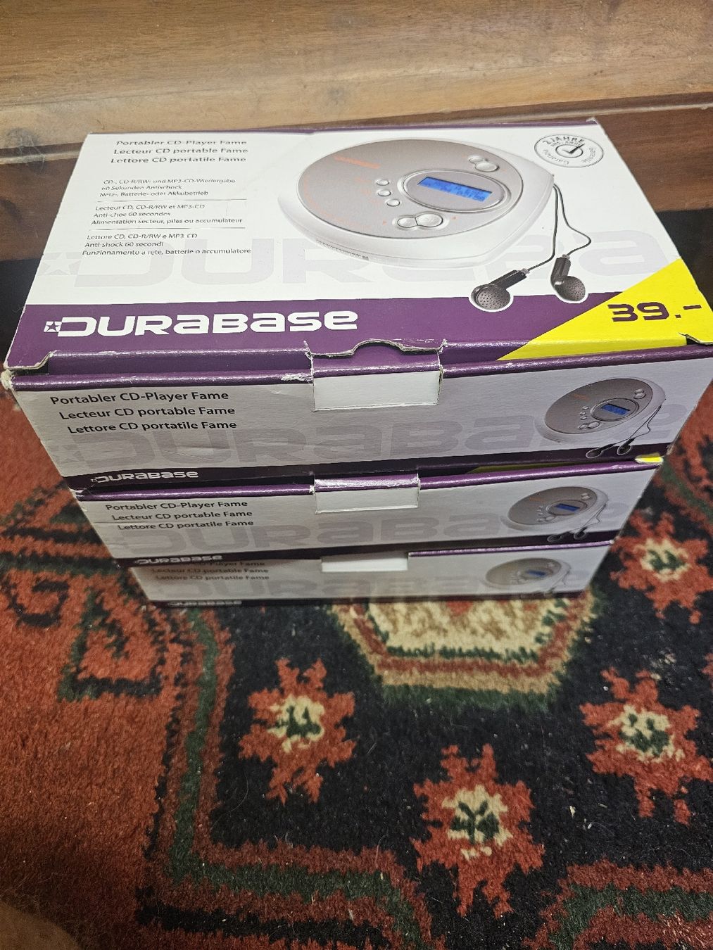 Durabase Lecteur media portable: Zwei Portable CD Player neu je 20.Franken – Neuf avec emballage d'origine à Tägerwilen par rmaerk 1