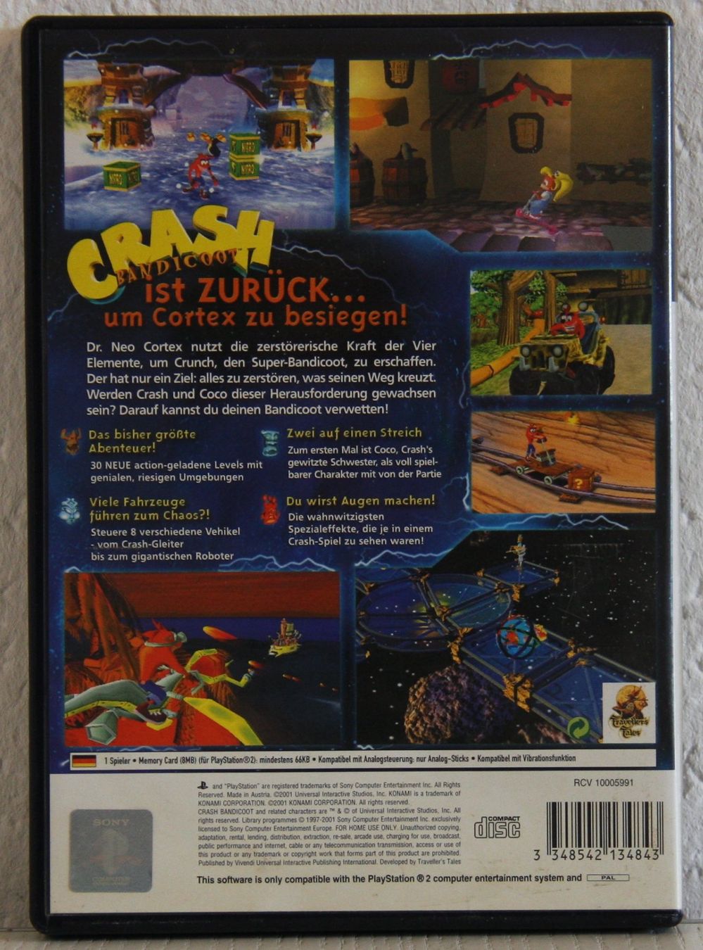 Giochi: PS2 Crash Bandicoot Der Zorn des Cortex – Usato da Fisibach venduto da Re-Games24 1