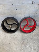Golf Trolley, Vorderrad rot oder schwarz