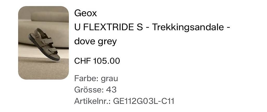 Geox Herrenschuhe: Geox Trekkingsandale – Gebraucht aus Augst BL von luc_hj9t 2