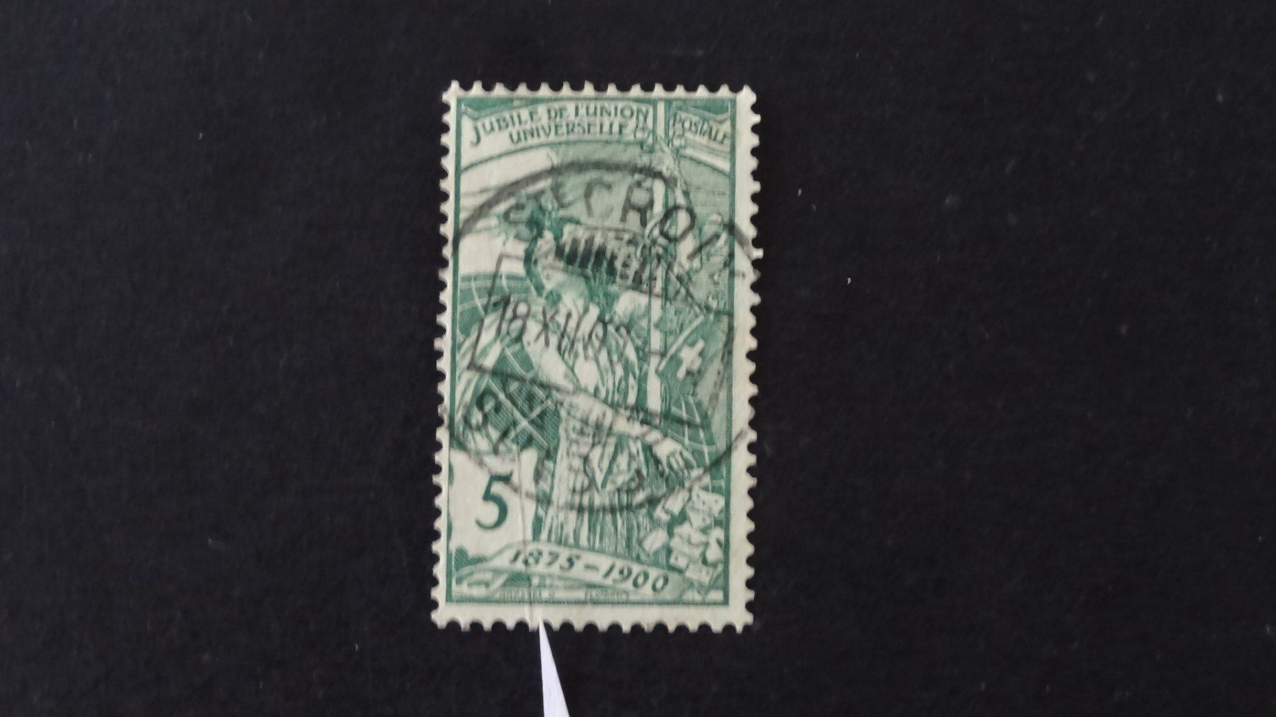 Alle Briefmarken: senkrechte Quetschfalte SBK 77B   16 – Gebraucht aus Anwil von zuggi57