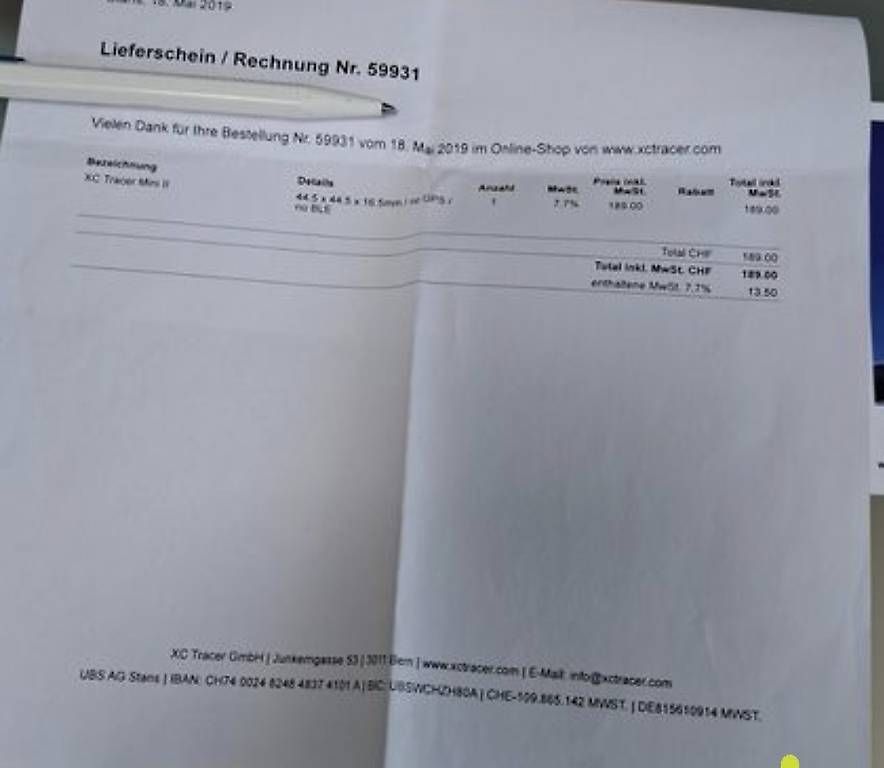 Vol libre: Variometer  XC Tracer mini 2 fürs Gleitschirm fliegen – D'occasion à heitenried par Jeanmariebou 1