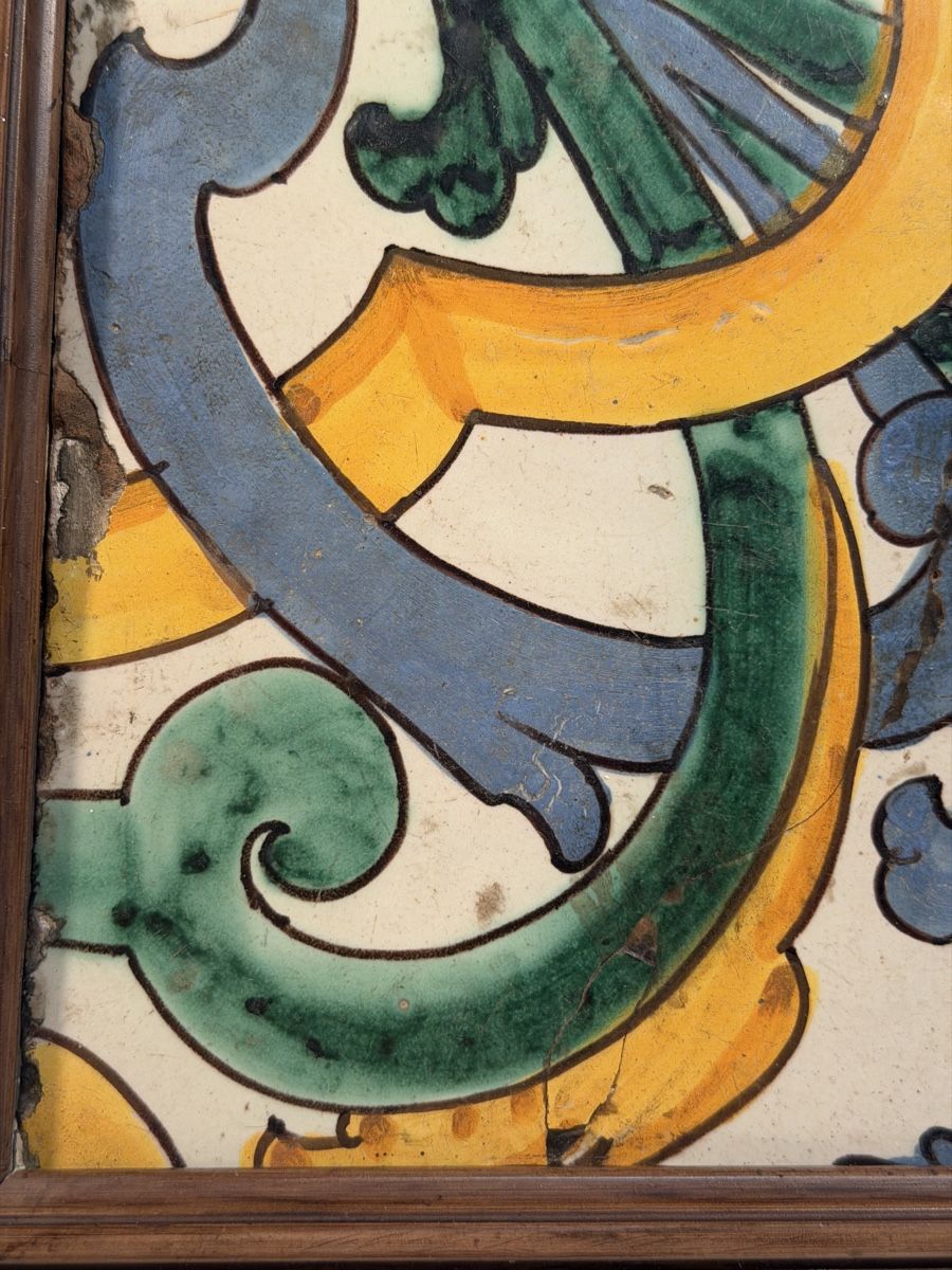 Dipinti: Framed Antique Decorative Painting on Marble – Usato da Lausanne venduto da vas_cdb2 2