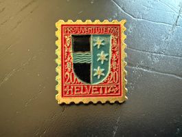 Pro Juventute 1926, Helvetia Anstecknadel, Top Zustand