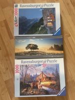 3 puzzles Ravensburger 1000 pièces paysage NEUF