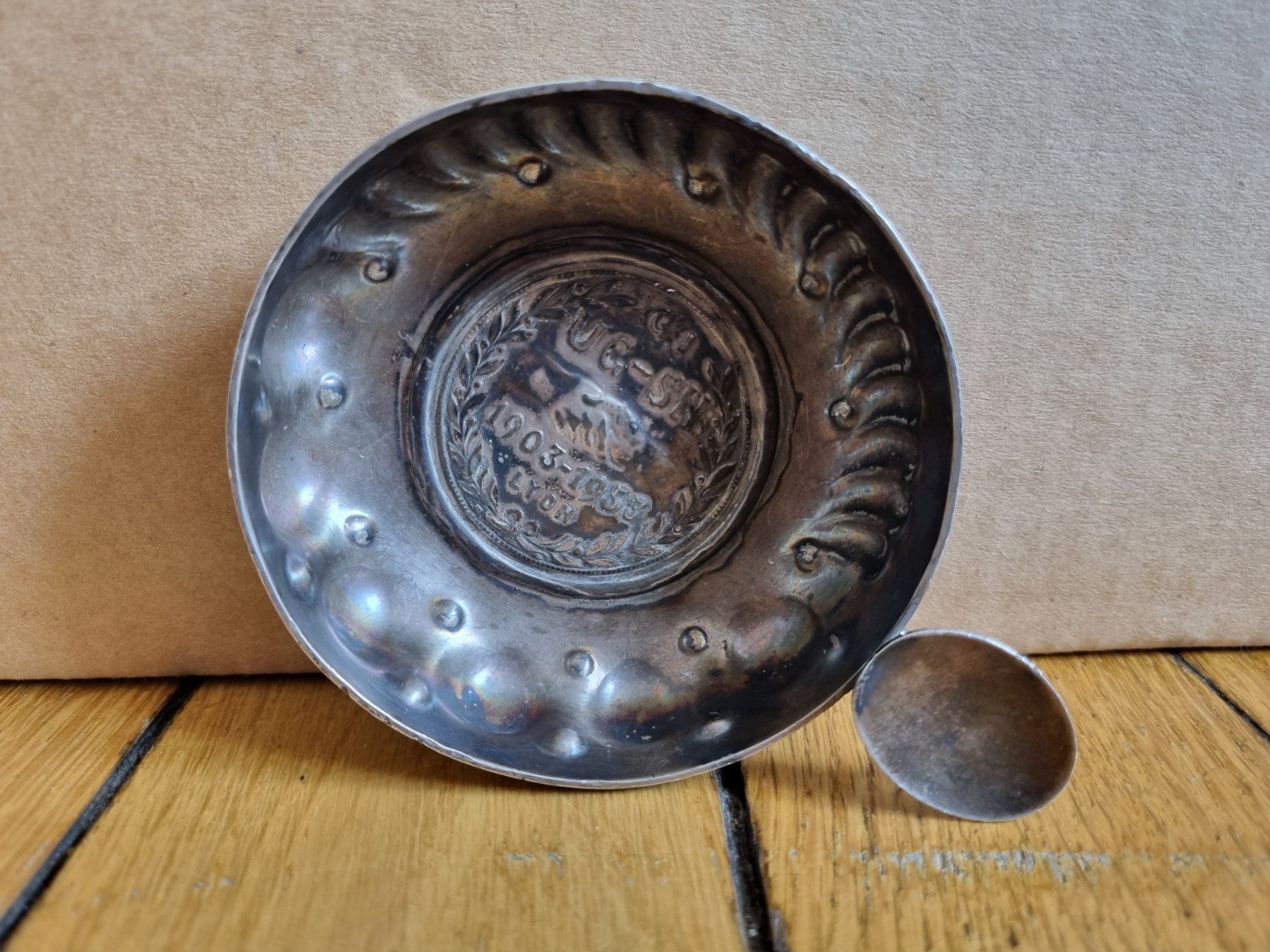Ciotole: Alte Tastevin mit Münz Lyon 1903 -1953 – Usato da Schaffhausen venduto da Leveron13