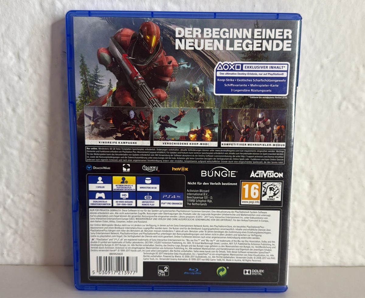 Sony Giochi: Destiny 2 (PS4/PS5) - Great Game! – Usato da Ehrendingen venduto da bubulence 1
