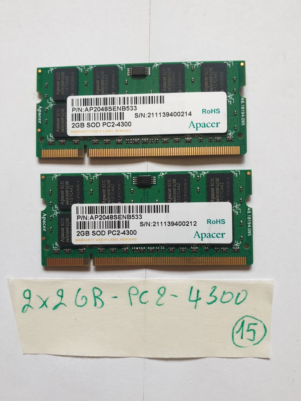 Memoria / RAM: 2x2Gram / 4300 – Usato da Moudon venduto da Amaroli7
