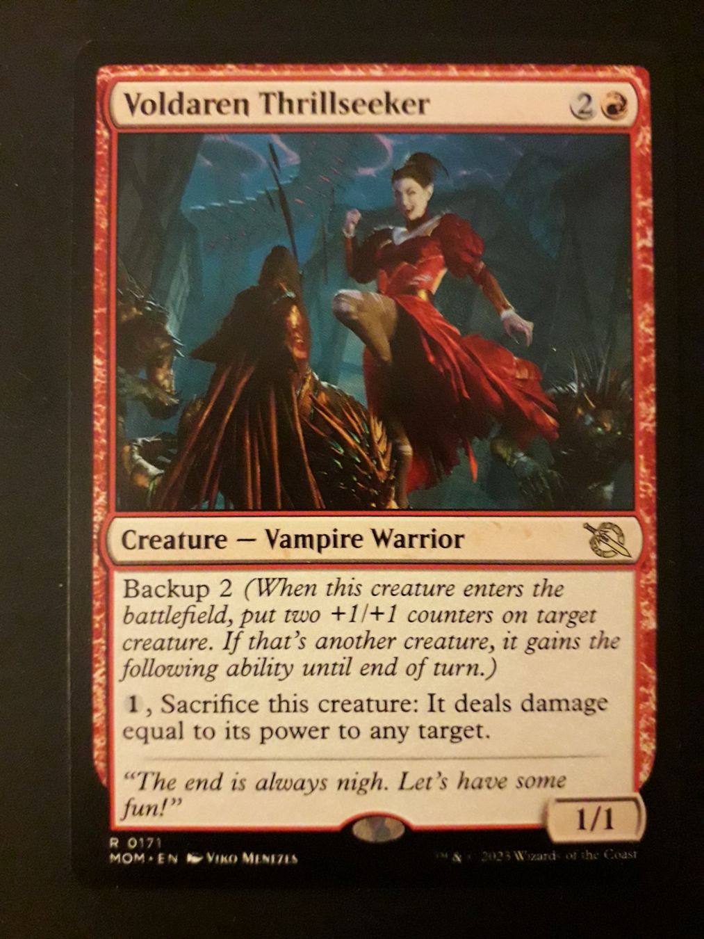 Magic The Gathering Carte collezionabili: MTG - Voldaren Thrillseeker – Usato da Lausanne venduto da and_n6mz