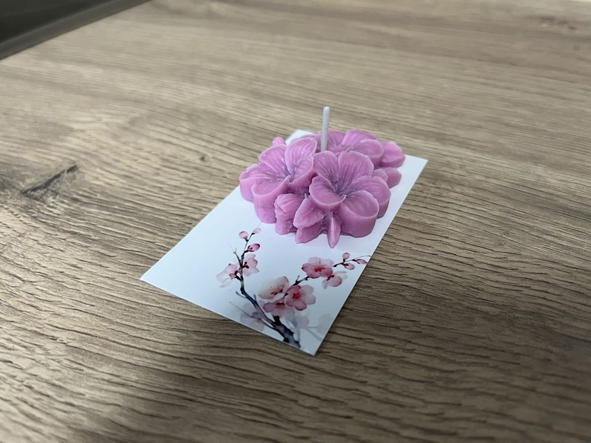 Candele: Blumenkerze pink, handgemacht – Nuovo (secondo la descrizione) da Frick venduto da van_2dhd 3