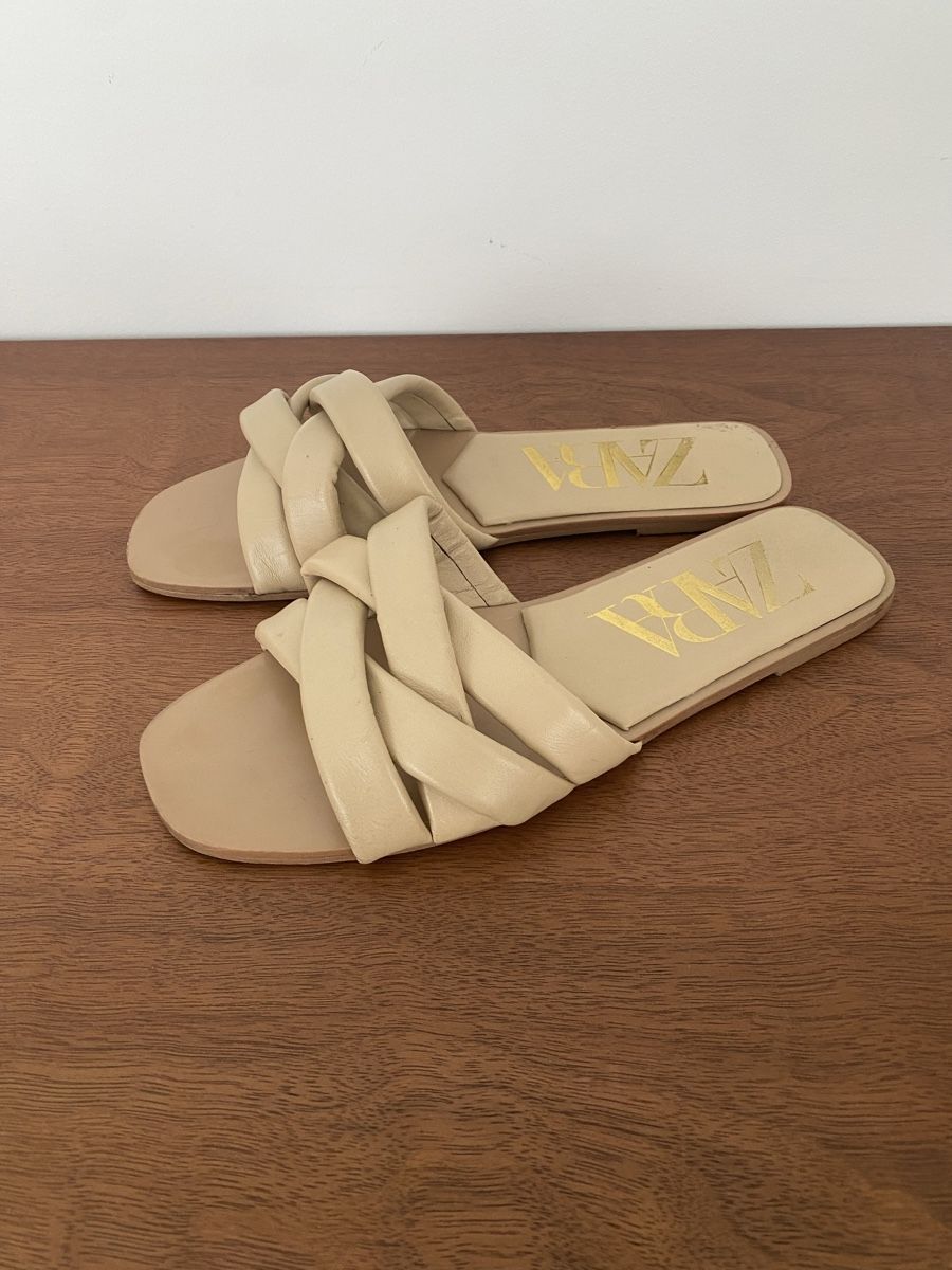 Zara Damenschuhe: Sandales ZARA, 39, beige – Gebraucht aus Bussigny von cac_q2c6 3