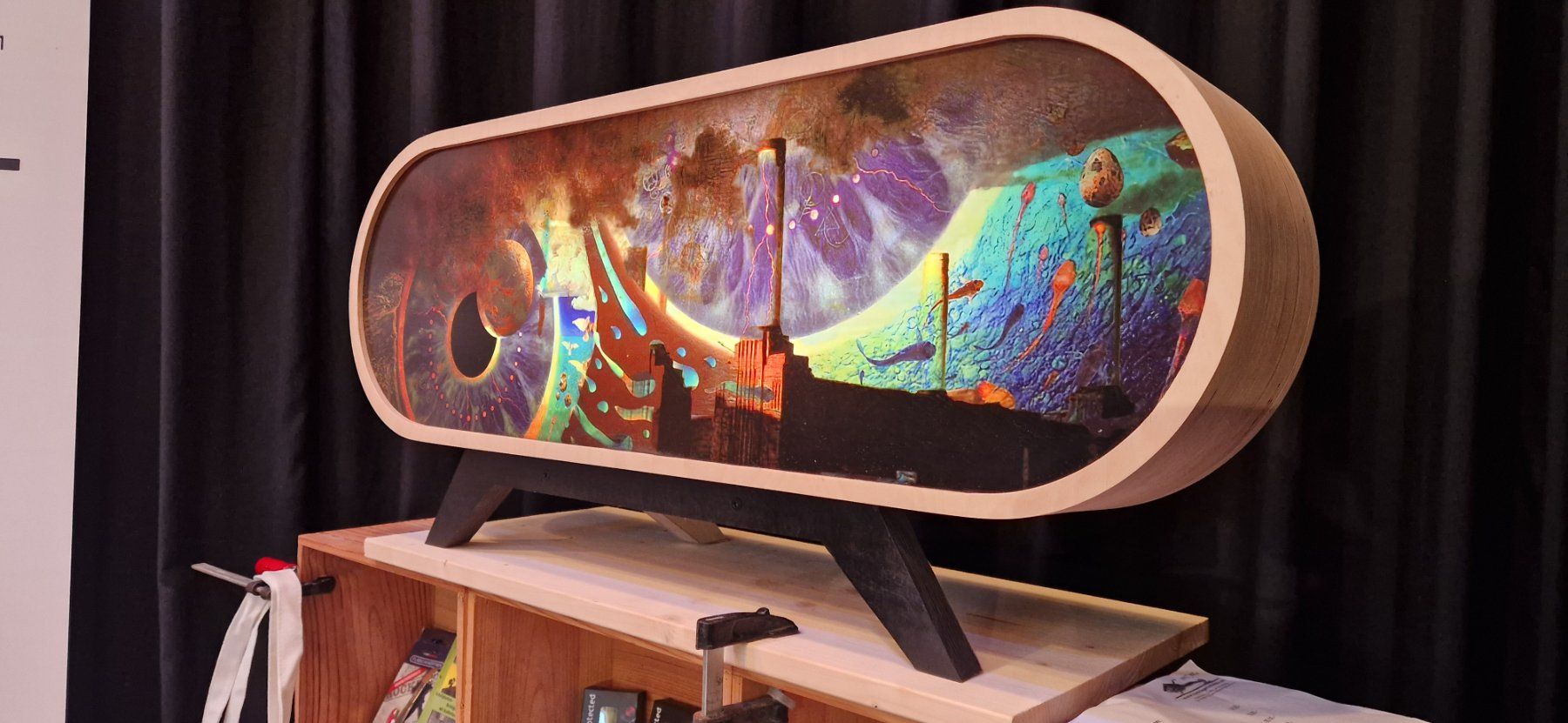 Lampade: Sideboard/Wandleuchte PinkFloyd - Einzelstück – Nuovo e nell'imballaggio originale da Lohn-Ammannsegg venduto da leuepeach 2