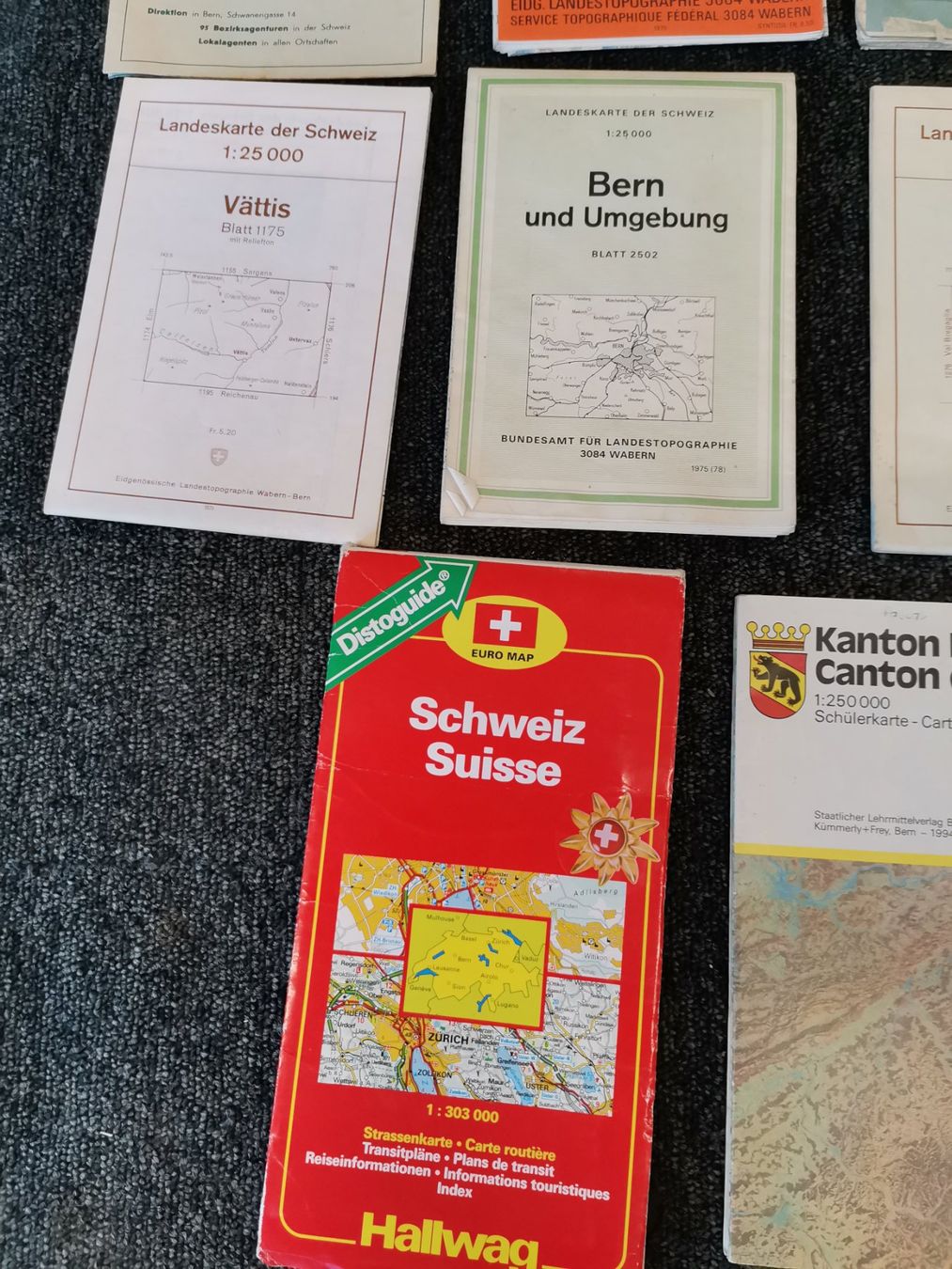 Cartine & Atlanti: Alte Schweizer Landkarten, Landkarten CH, Schweizer Karten – Usato da Wiedlisbach venduto da materialkreislauf 6