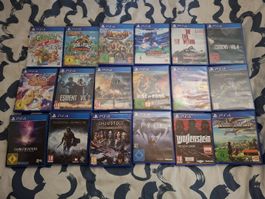 PS4 Spiele Sammlung, guter Zustand, diverse Titel