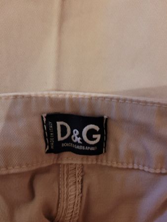D&G Dolce Gabbana Damenhose Beige Gr. 29