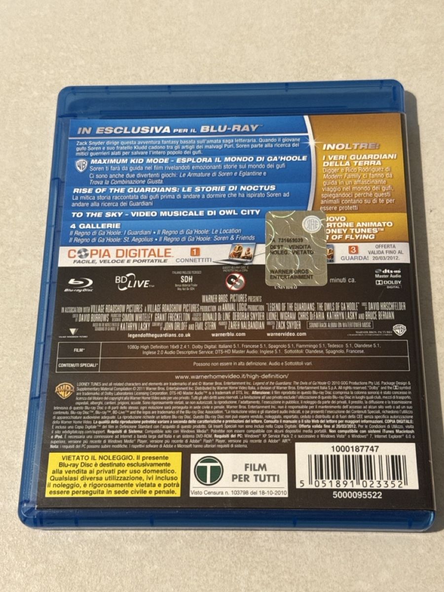 Tutti i DVDs: Il regno di Ga’hoole – Usato da Cadenazzo venduto da nick995 1