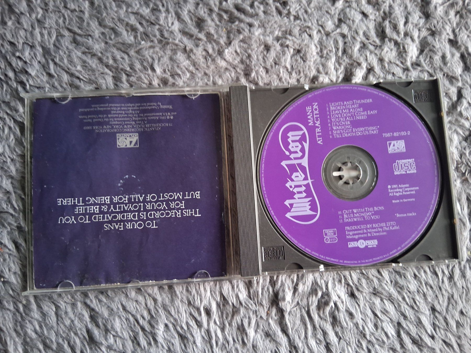 CD: WHITE LION    MANE ATTRACTION      CD – Usato da Wetzikon ZH venduto da Ramones01 2
