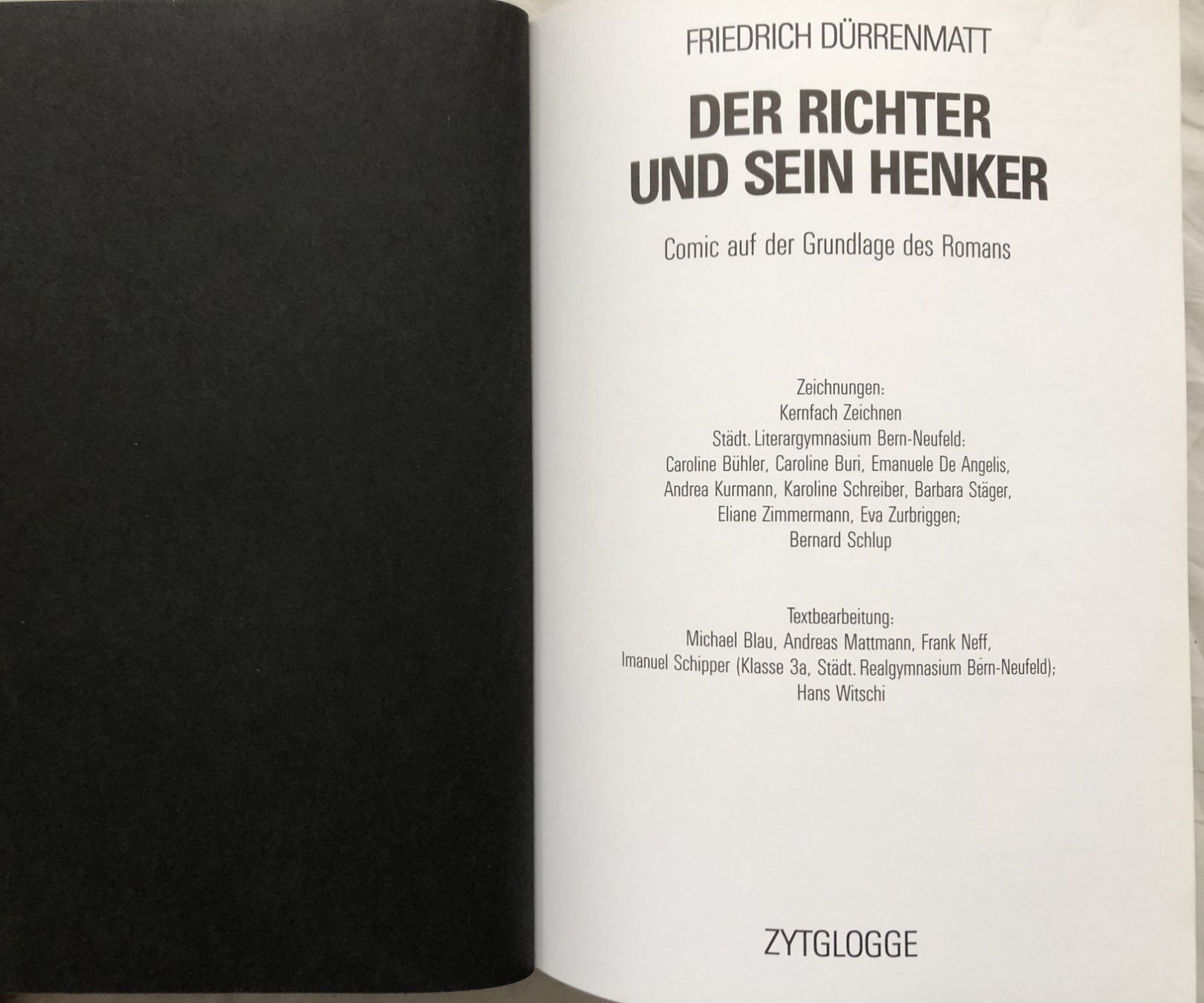 Comics: Der Richter und sein Henker - Friedrich Dürrenmatt - Comic – Gebraucht aus Schaffhausen von durruti 1