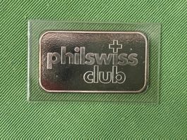 🔥 1 OZ Silberbarren Philswiss Club.