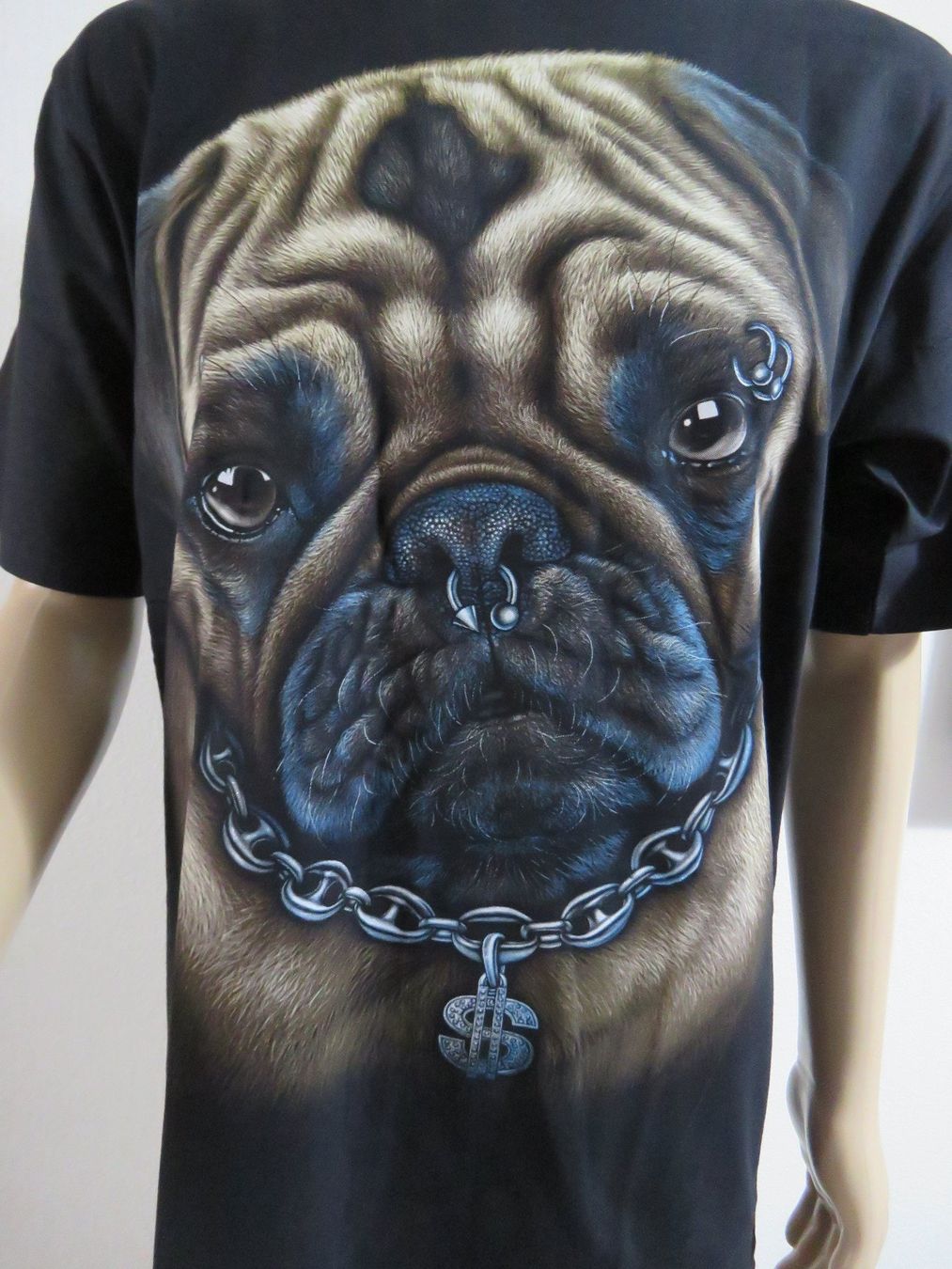 T-shirt: T-Shirt - MOPS  mit Piercing - Neu - Grösse: L – Nuovo e nell'imballaggio originale da Grenchen venduto da Yamahwildstar16 2