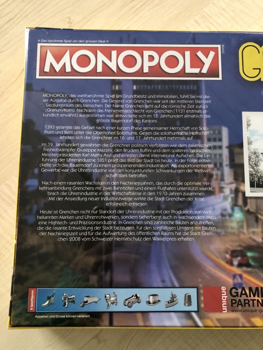 Hasbro Spiele: Monopoly Grenchen – Neu und originalverpackt aus Grenchen von Hexi73 2
