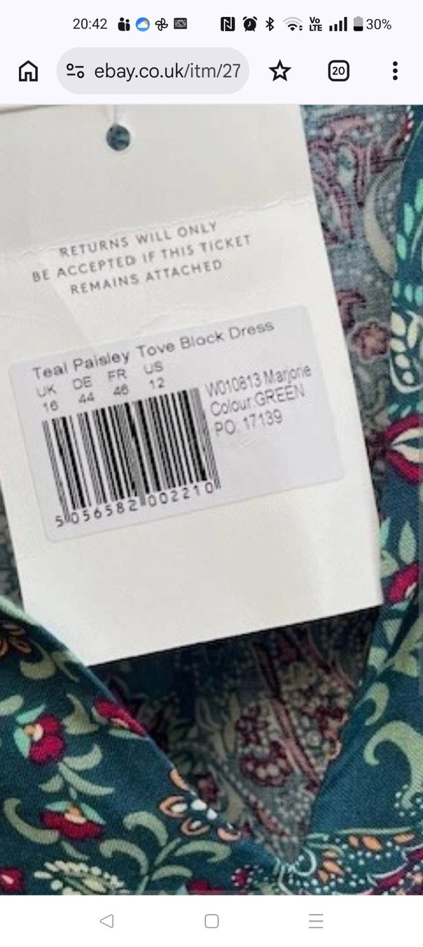 Vestiti: Seraphine Stillkleid schwangenschaft Kleid – Usato da Zürich venduto da sof_f2ts 2