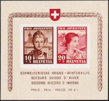 1941, Pro Juventute-Block Nr. J98l/99l, mit Aba 99l.4.01, *