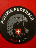 Polizei Abzeichen Badge Polizia Fédérale Tiago Pvc Klett neu